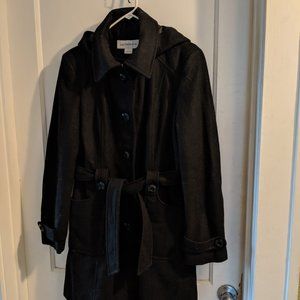 Liz Claiborne hooded heavy weight outer coat